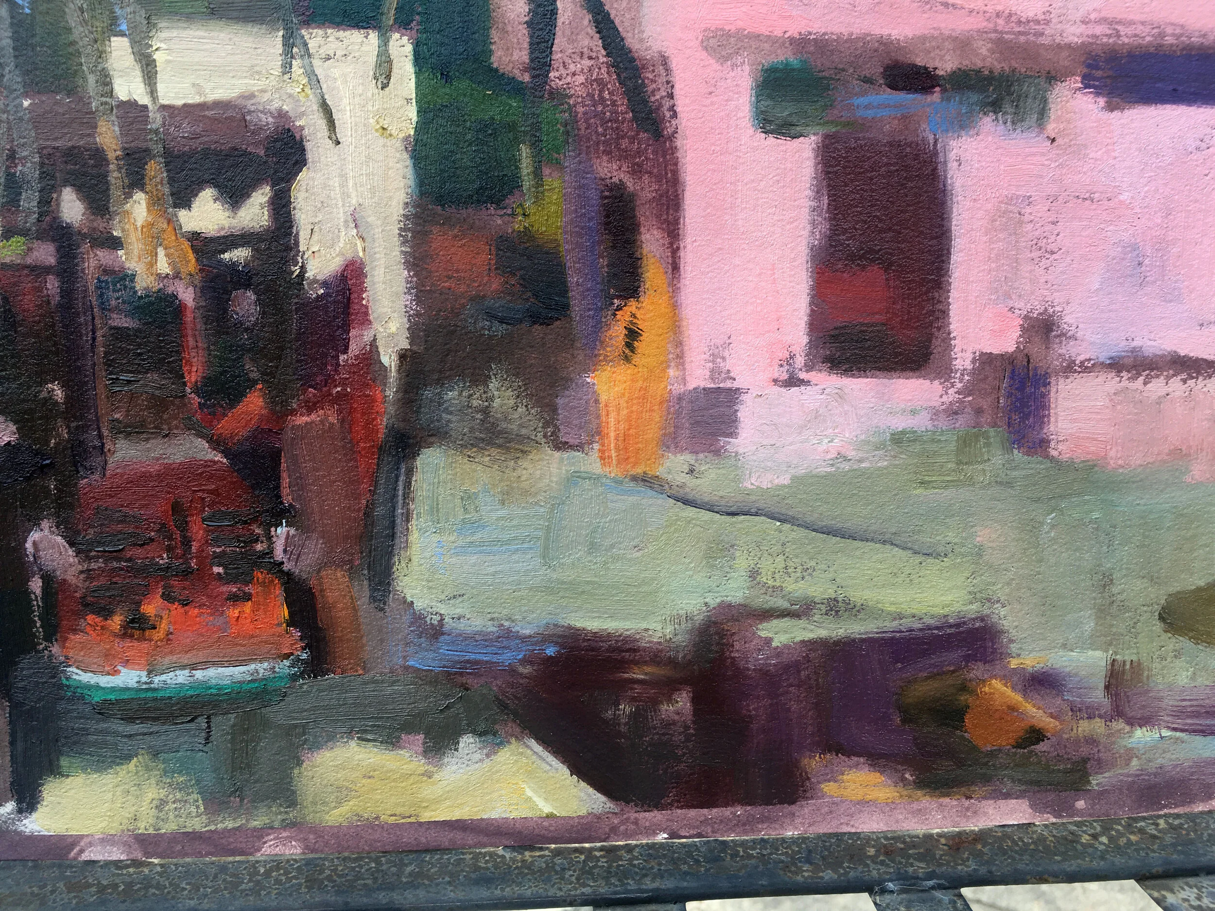   Working morning in Bijaipur   Oilpaint on Arches oil paper, 27 x 37 cms framed, £475.00  