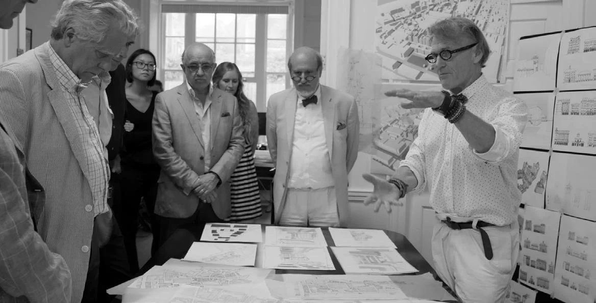 Robert Adam, Alireza Sagharchi, John Simpson & Lucien Steil at student crits
