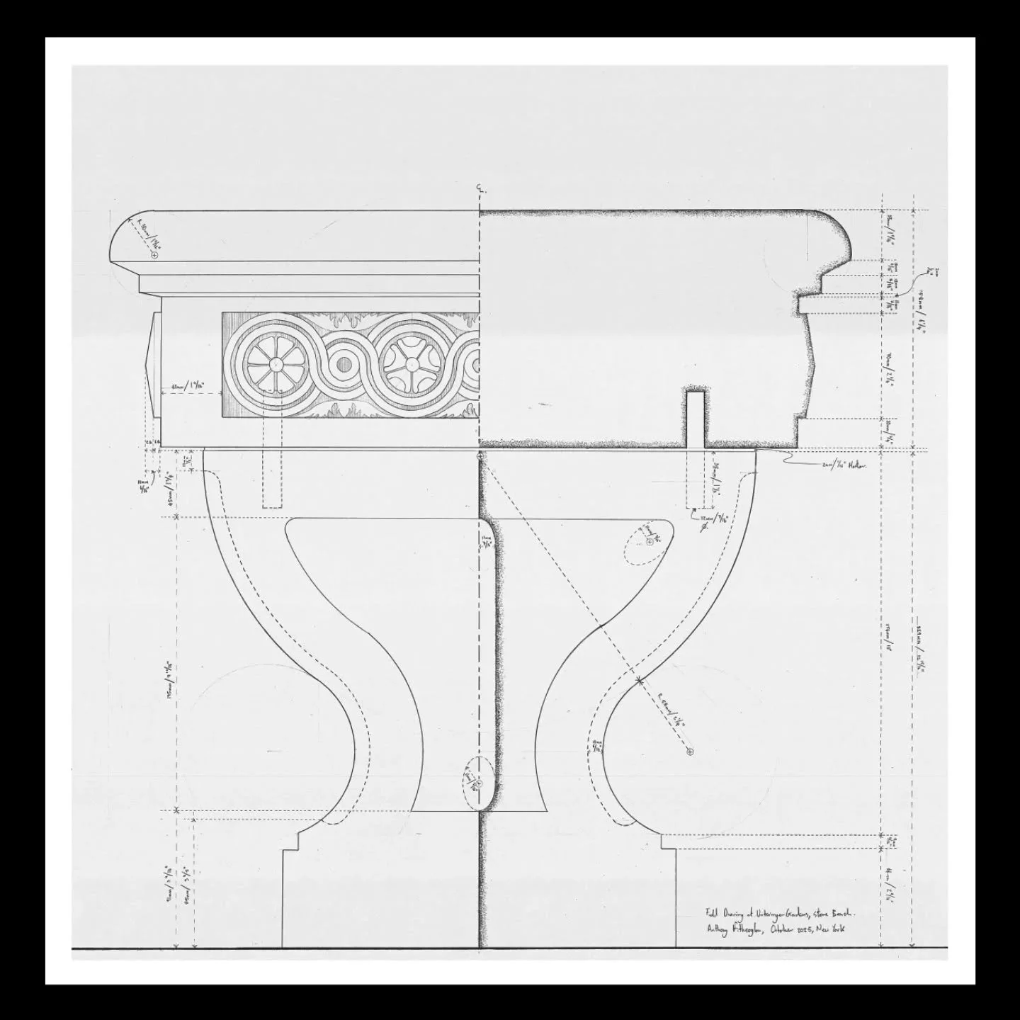 MEASURED DRAWING

This year&rsquo;s COMMENDATION for the TAG Best Measured Drawing was awarded to Anthony Fitheoglou for his drawing Field Drawing Untermyer Gardens

NYC &amp; London Level III Stonemason, C&amp;G Assured Stonemasonry

RIBA Part II, M