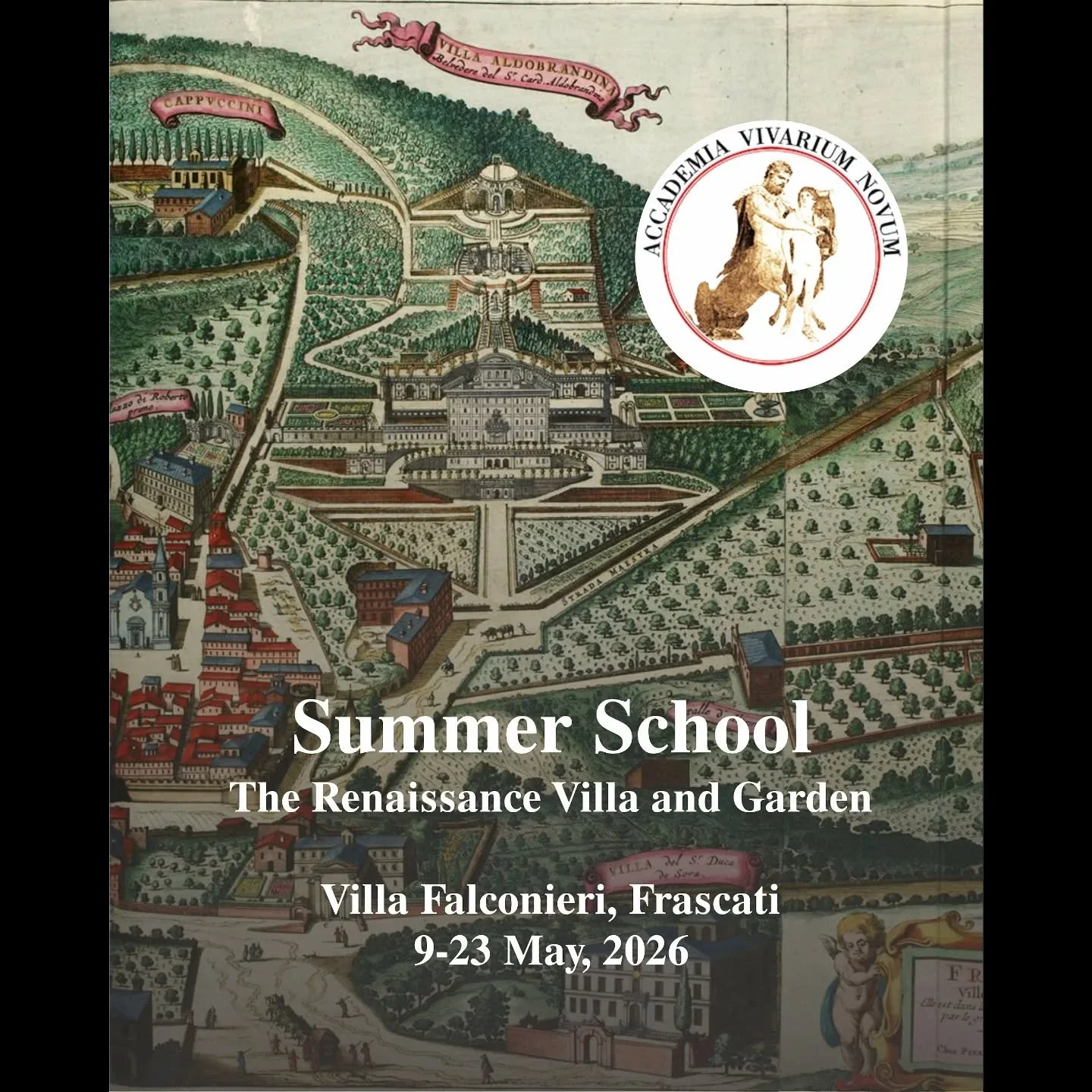 SUMMER SCHOOL&nbsp;:&nbsp;The Renaissance Villa and Garden

The Accademia Vivarium novum&nbsp;is launching the first&nbsp;Summer School in Garden Design Villa Falconieri, Frascati&nbsp;;&nbsp;9-23 May, 2026

Participants:&nbsp;&nbsp;maximum 15 partic