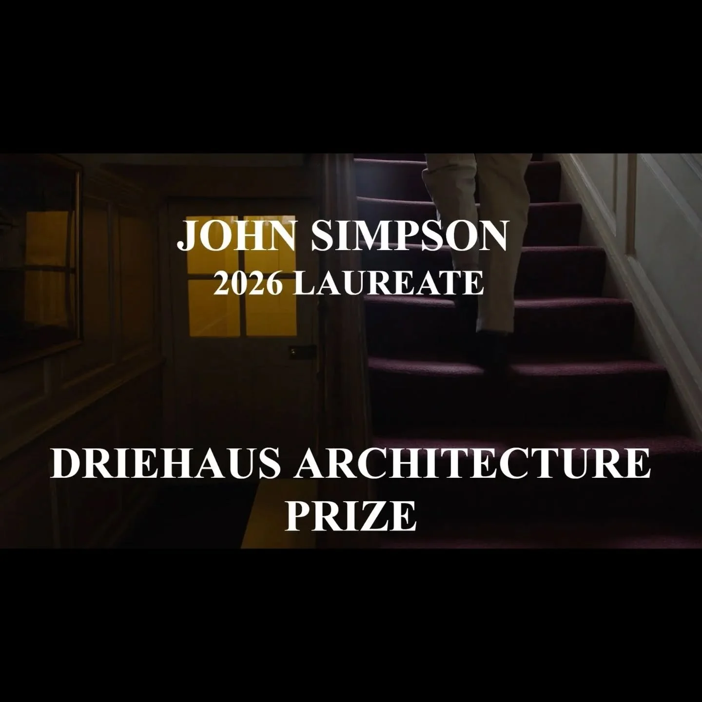 FANTASTIC NEWS!

@notredame&nbsp;has named John Simpson as the 2026 Laureate of the Richard H. Driehaus Prize, recognising a career dedicated to advancing traditional architecture and urbanism as a living, adaptable, and universal design tradition.

