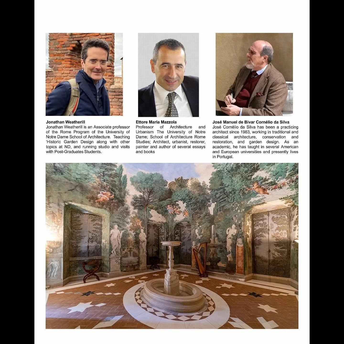 SUMMER SCHOOL&nbsp;:&nbsp;The Renaissance Villa and Garden

The Accademia Vivarium novum&nbsp;is launching the first&nbsp;Summer School in Garden Design Villa Falconieri, Frascati&nbsp;;&nbsp;9-23 May, 2026

Participants:&nbsp;&nbsp;maximum 15 partic