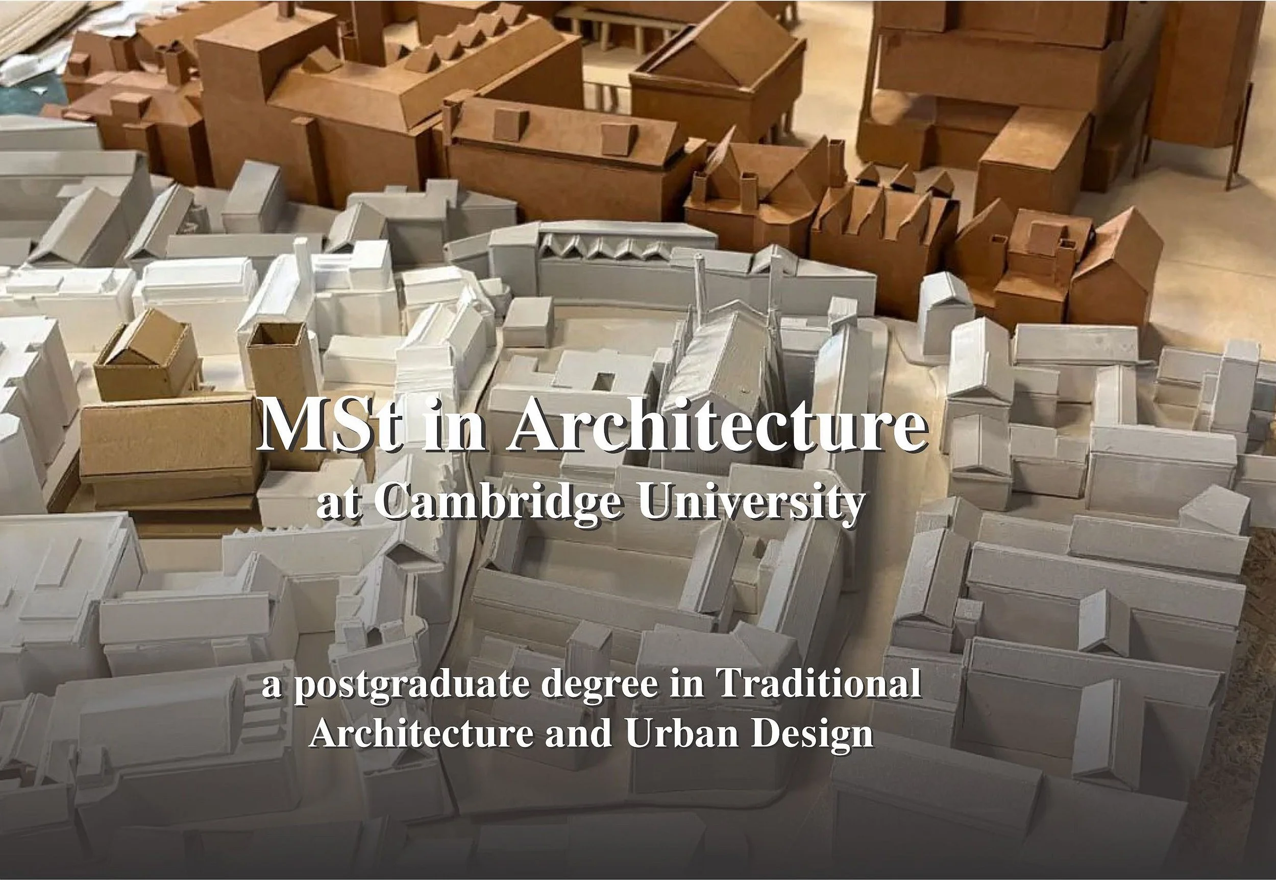 New Course: MSt in Architecture at Cambridge University