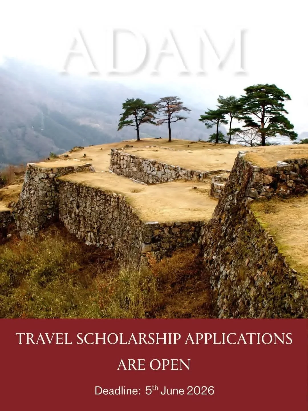 Entries are open for the ADAM Architecture annual Travel Scholarship.

Since 2005, the scholarship has supported emerging voices in architecture with a &pound;2,000 award for overseas research in architecture, architectural technology and urban desig