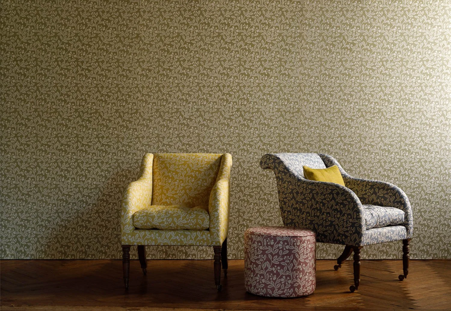 Fermoie Autumn 2023 - Lorfords Ebury Armchair Liana-006 Liana-011, David Seyfried Cylinder Footstool Liana-002, Cushions N-122, Walling Liana-009 CROP 02-WEB.jpg