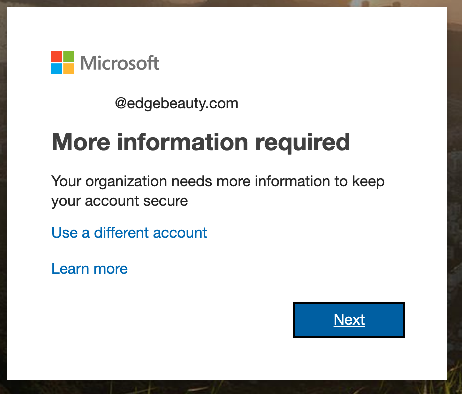 Sign-in to Office 365