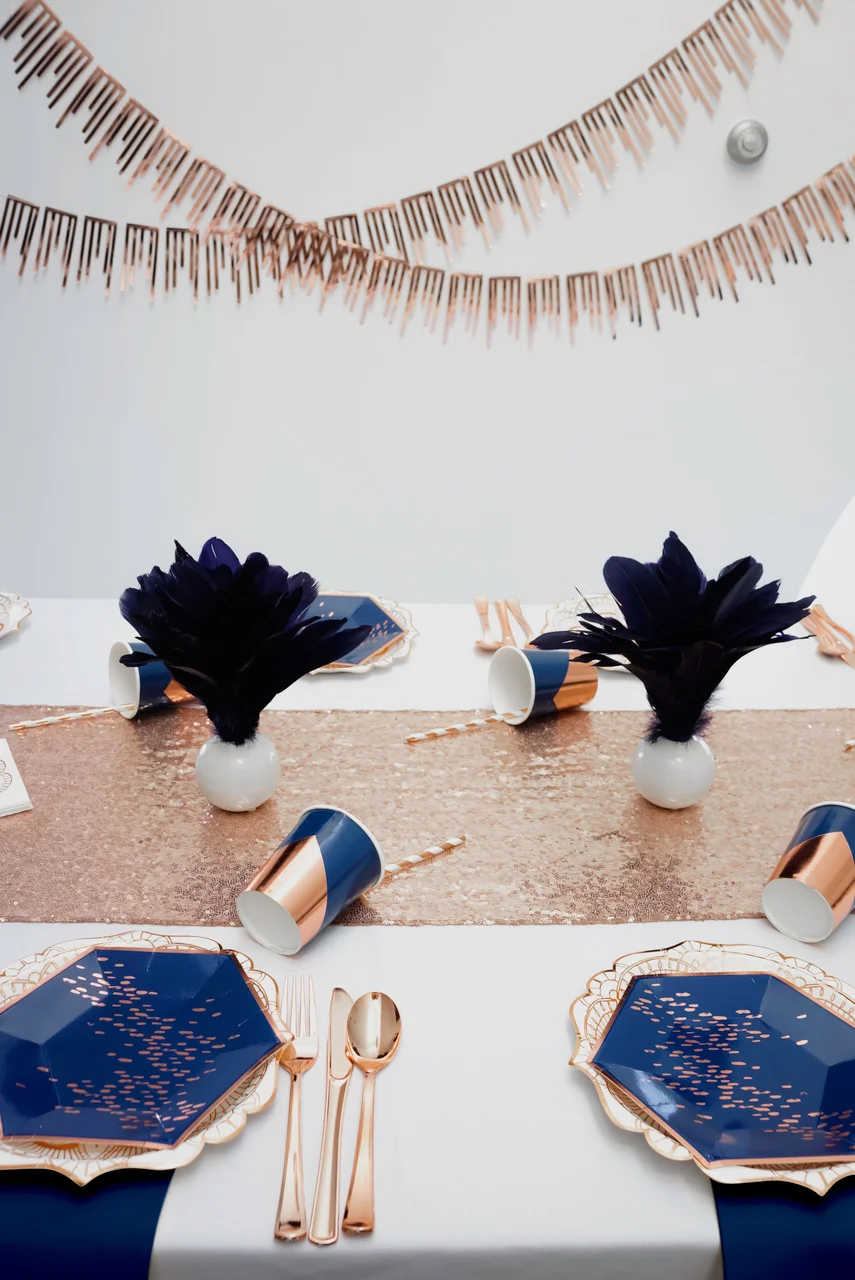Rose gold party box