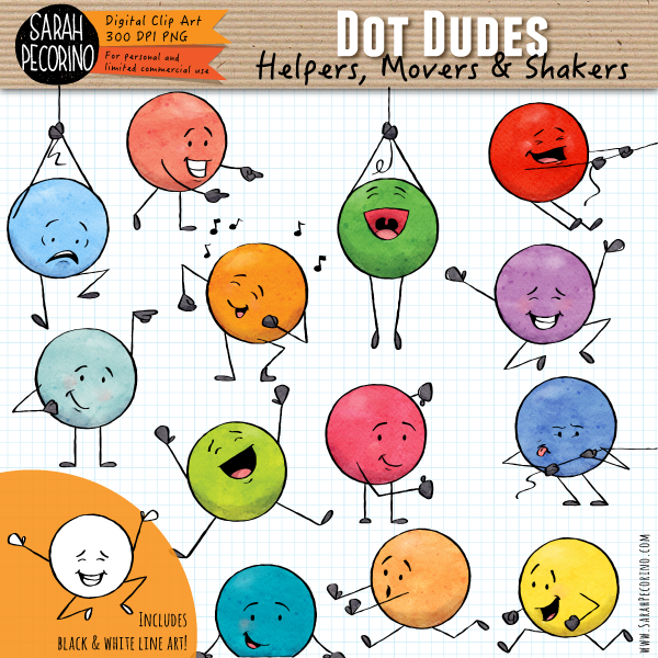 Meet the Dot Dudes — Sarah Pecorino Illustration