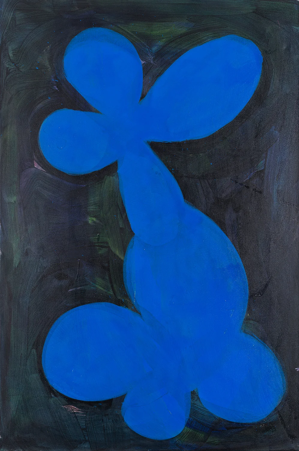 flower 5, blue, dark green, black, 2011 - 2015