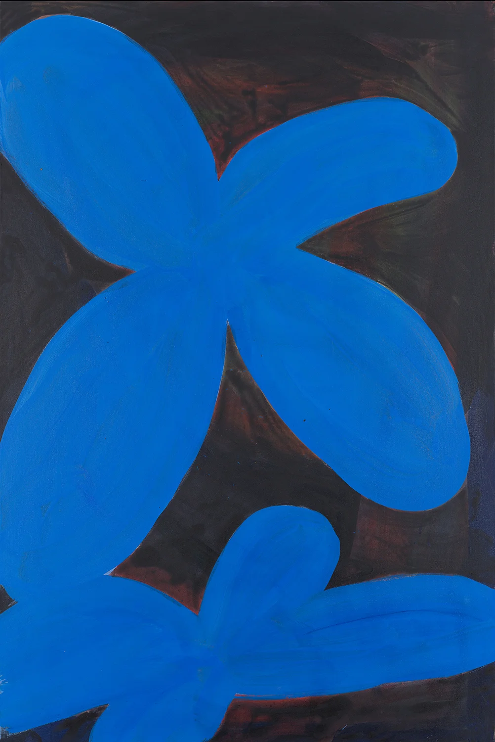 flower 13, blue, black, 2011 - 2015