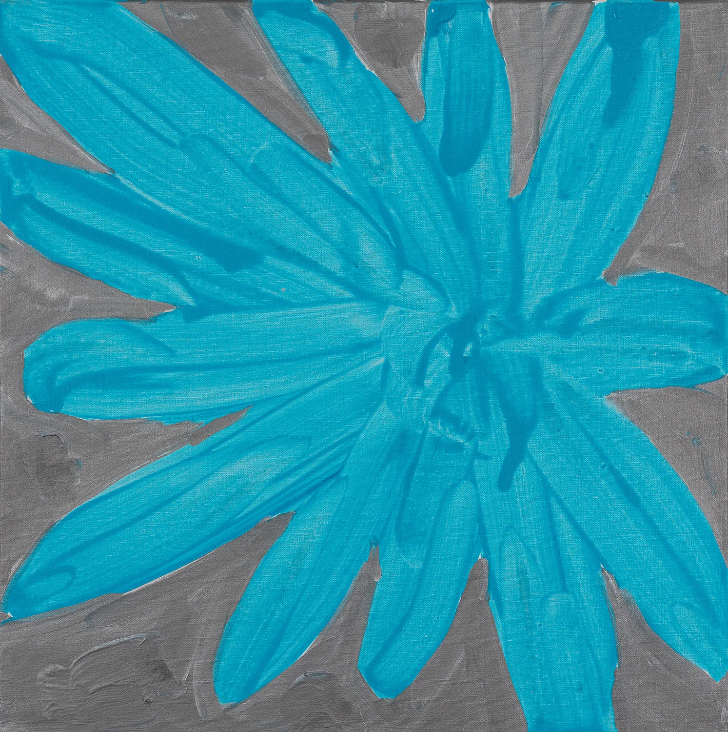 flower, light blue, silver, 2015