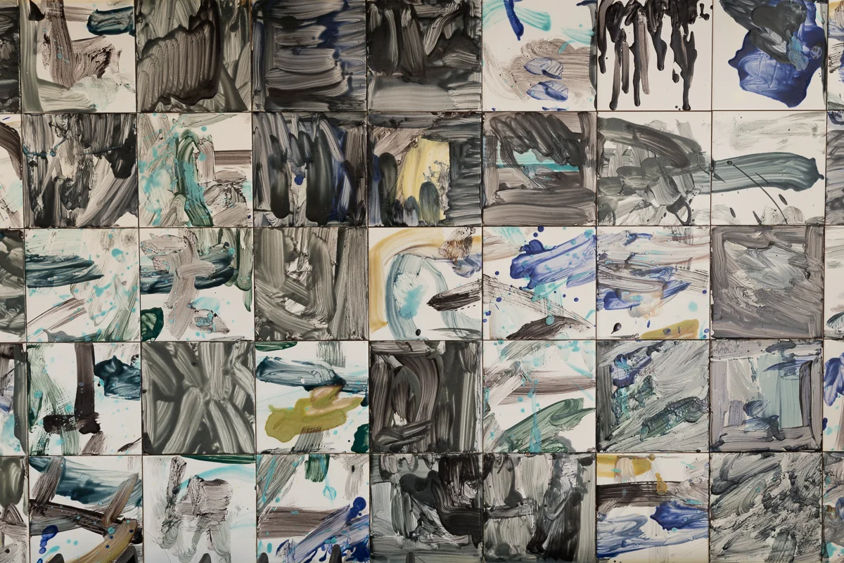 painted tiles, around 2008
