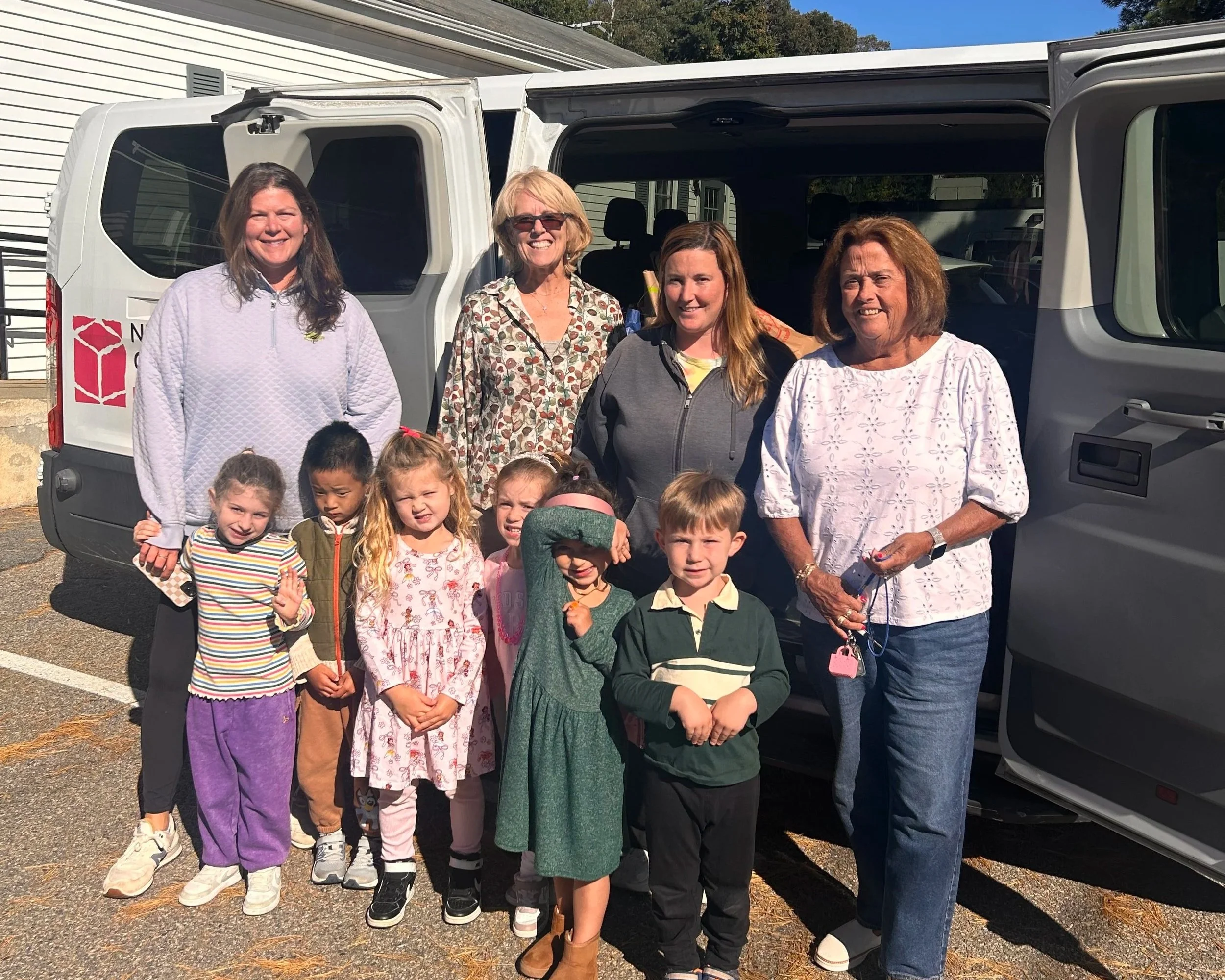   Needham Children's Center  ran a clothing drive for Circle of Hope and brought along the most adorable donors to drop everything off. 
