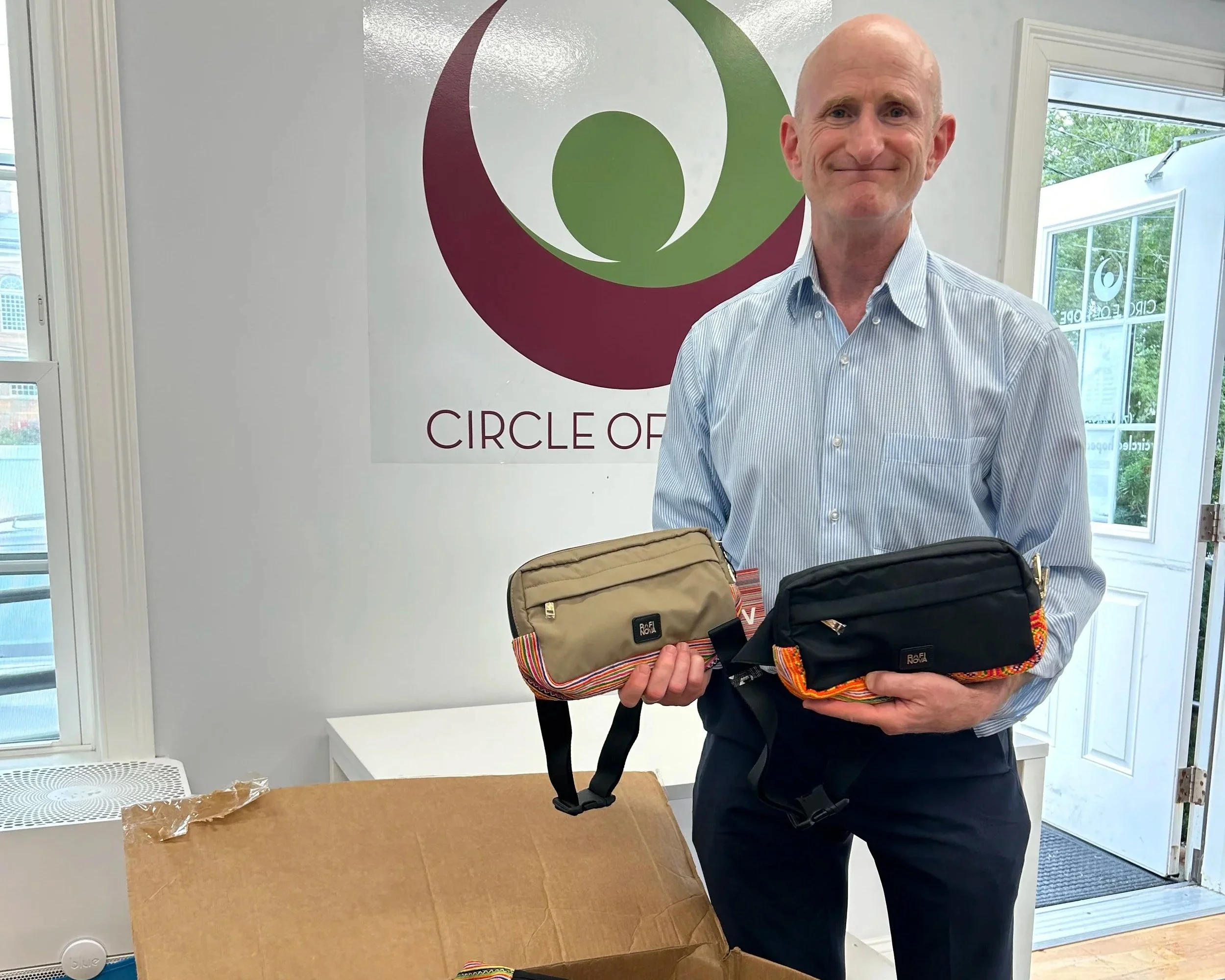  Our wonderful friends at  Temple Beth Shalom  assembled these beautiful Period Pouches for people experiencing homelessness and housing insecurity. 