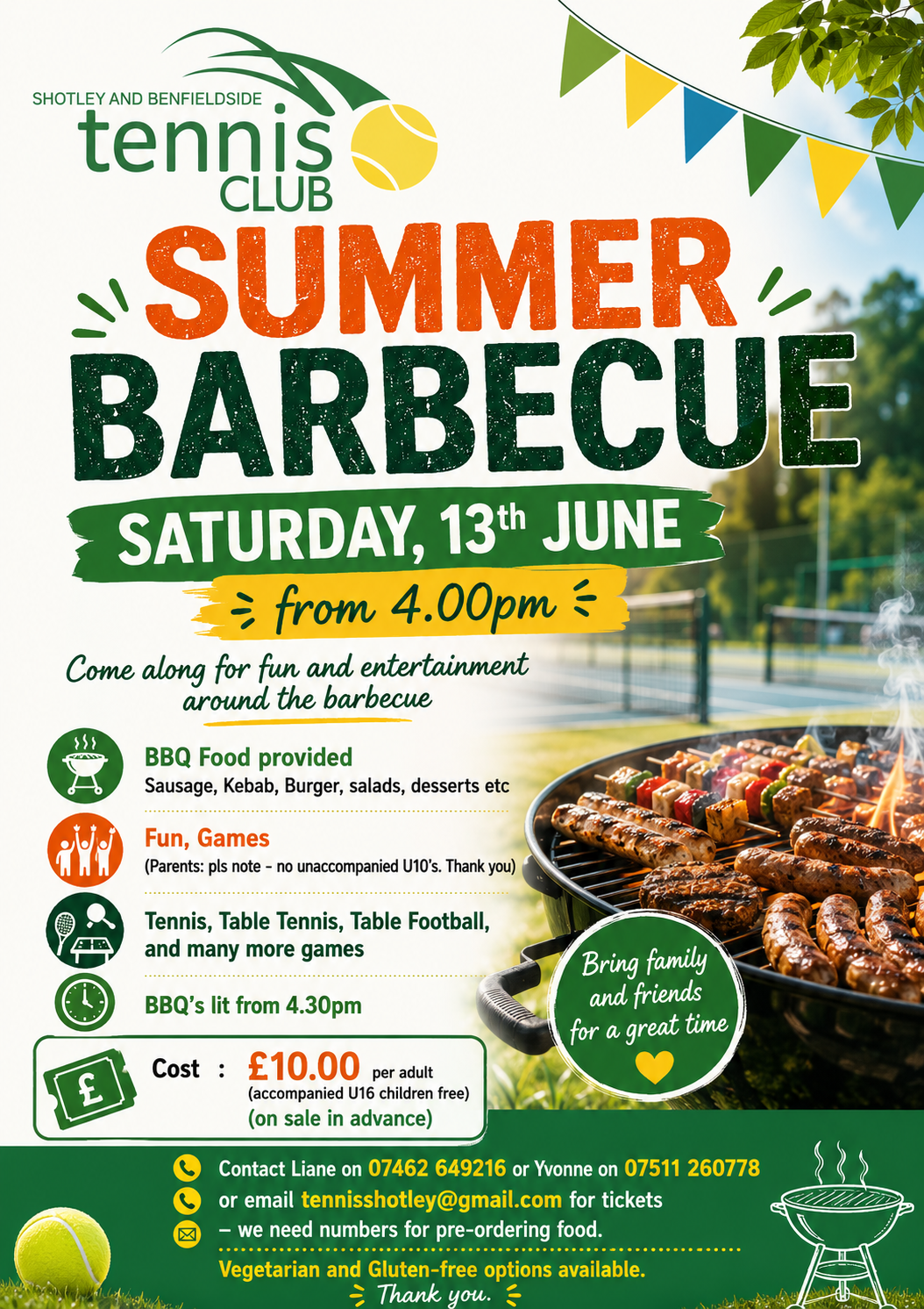 Annual Summer BBQ - Saturday, 13th June