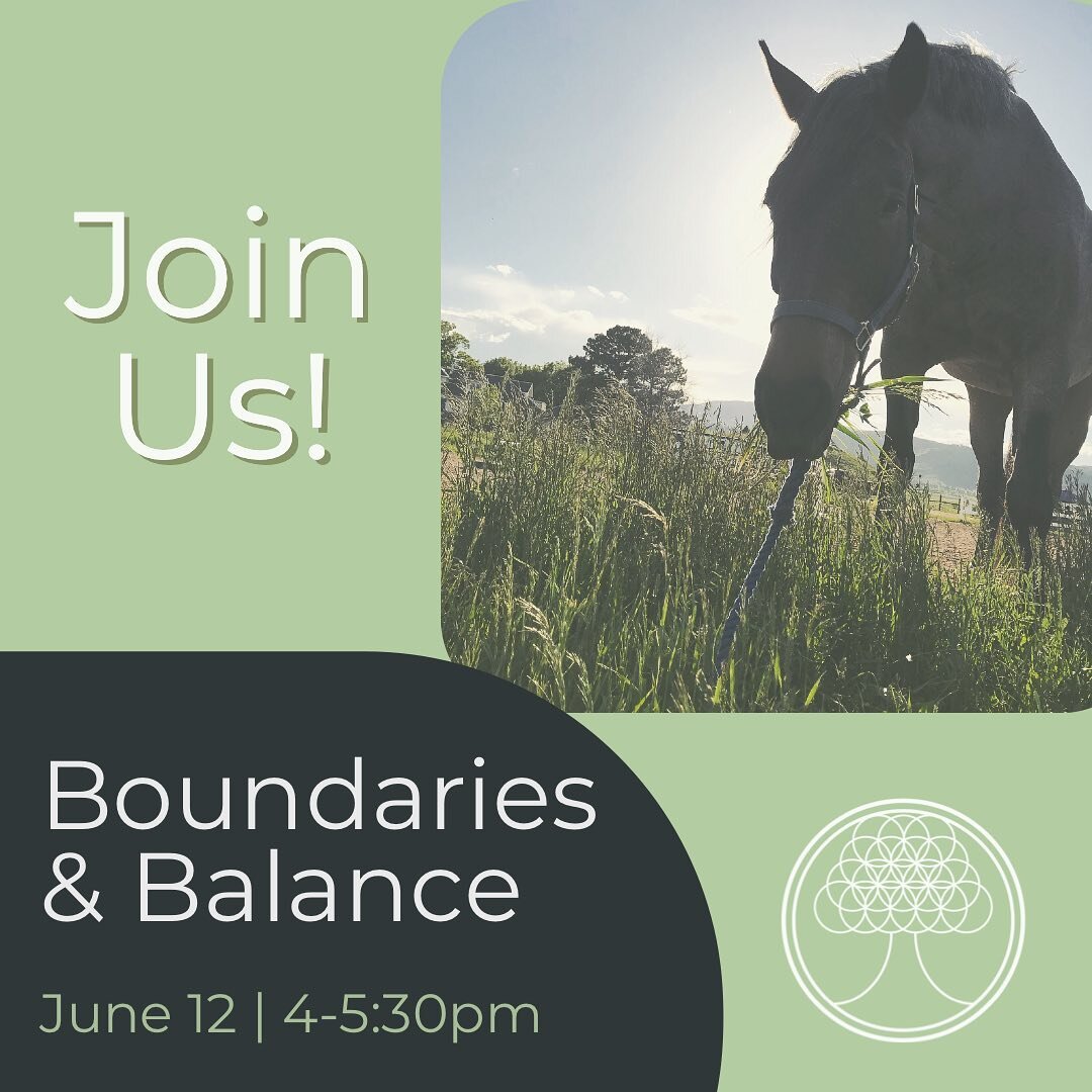 It&rsquo;s that time of the month again for the Boundaries and Balance Women&rsquo;s Drop In! This Sunday June 12 from 4-5:30pm, bring a friend. We would love to have you! Located at 4157 Nelson Road Longmont Co look for the white tire planters at th