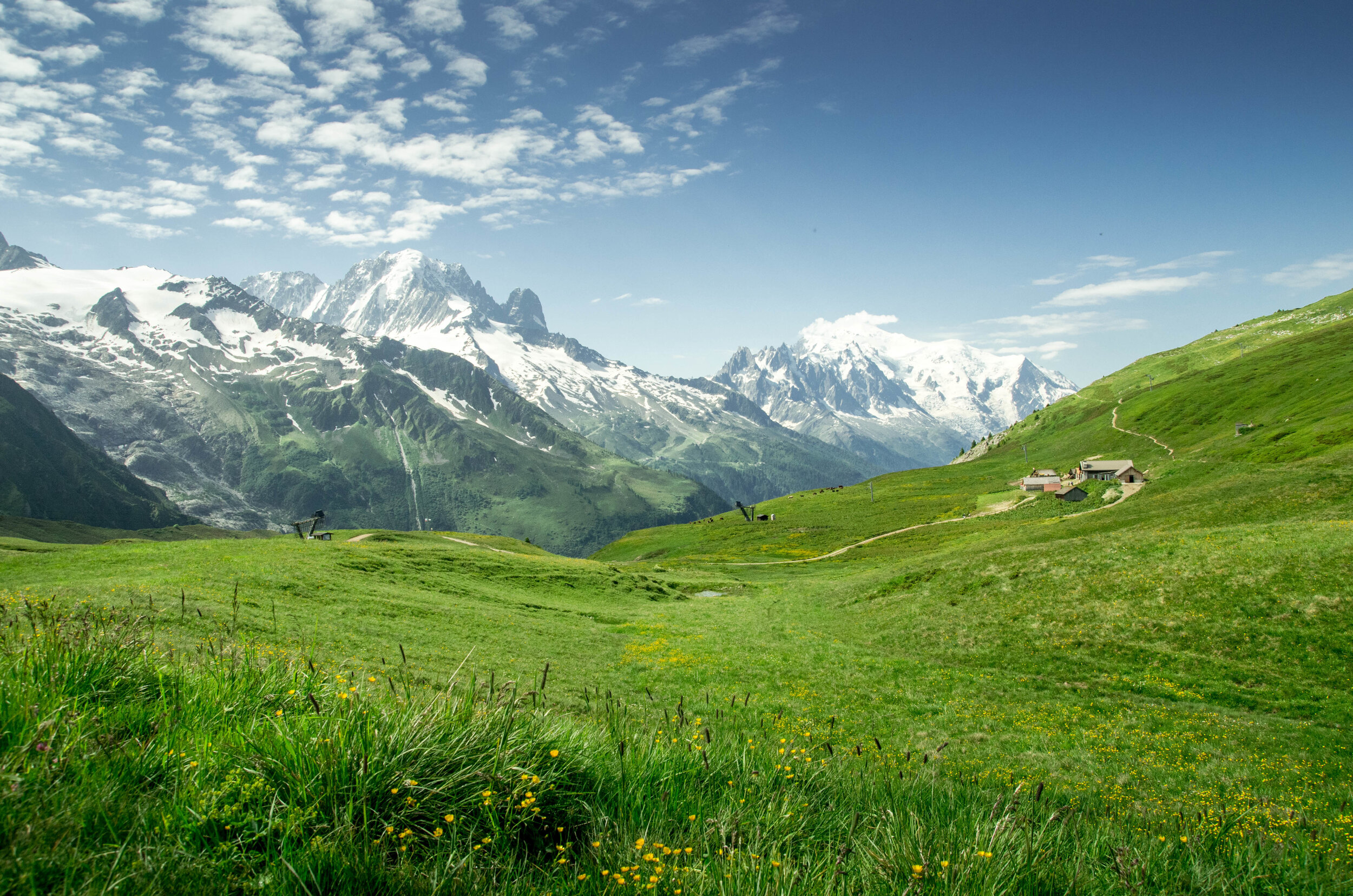 Mont Blanc Hiking the Alps Chamonix Pathways Active Travel