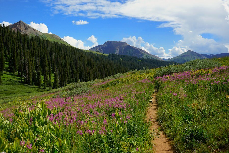 hiking in crested butte
