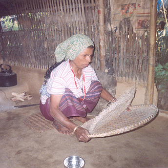   My mother works hard fro the family.&nbsp; In the morning she brings in the water, prepares breakfast, prepares food, works in the garden, cleans the rice and much more.&nbsp; She loves us very much.    Prem  / PhotoVoice / LWF 