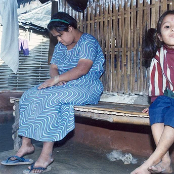 In our society people are often unkind to disabled people. If there is an able and a disabled child, the able child will be given good clothes and the disabled child will be in rags. In the camps we look after disabled people. Aite Maya / PhotoVoice / LWF