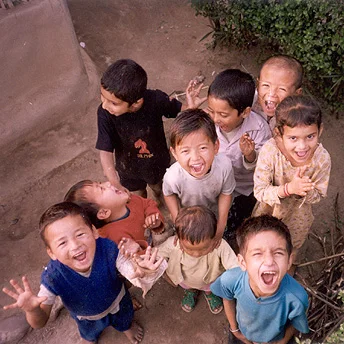 Playing in camp Bishnu Maya / PhotoVoice / LWF