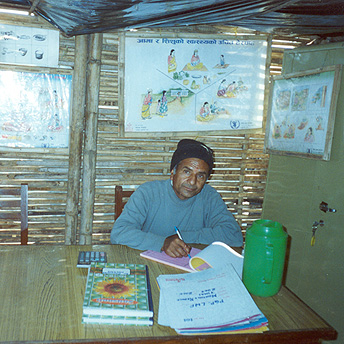 Everyone in this world has to have an aim. Some aim to be a doctor or an engineer or a pilot. A person with no aim is like an aeroplane without an engine. My aim is to be a teacher. When I die I want people to remember my name. Ajay / PhotoVoice / LWF