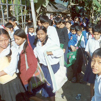   Even the old people understand the value of education.&nbsp; They understand that education is the third eye through which you can peep at the world.&nbsp; They are learning to read and write as well as the young people.    Prem/ PhotoVoice / LWF  