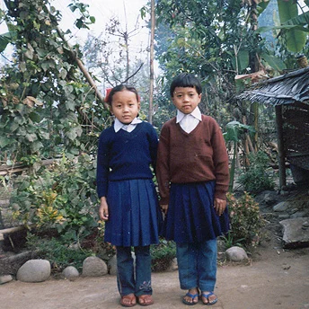 We make an effort to keep our school uniform looking smart and tidy. Ajay / PhotoVoice / LWF