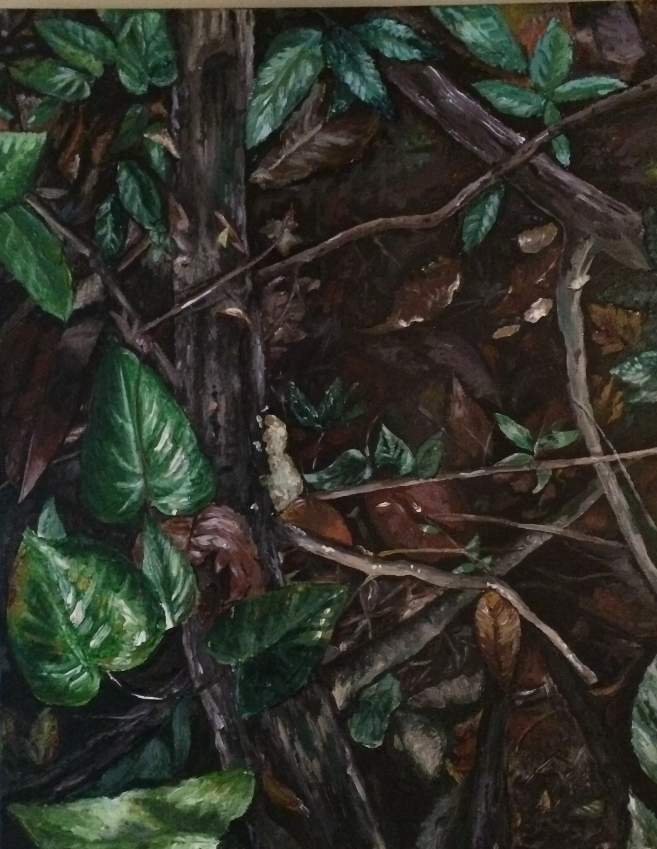 Sculptural Painting of Forest Floor