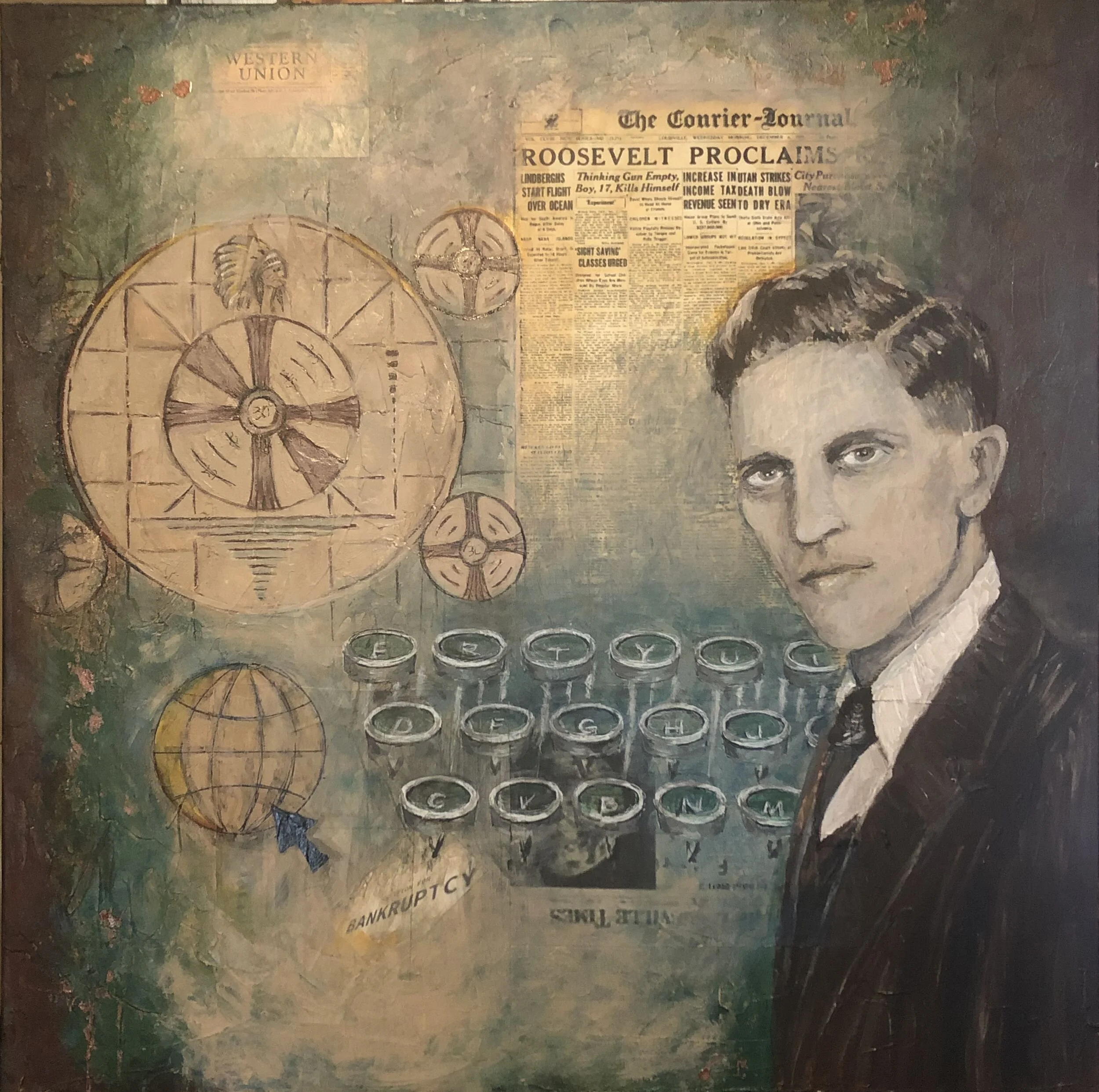 Editor's End Mixed Media Painting