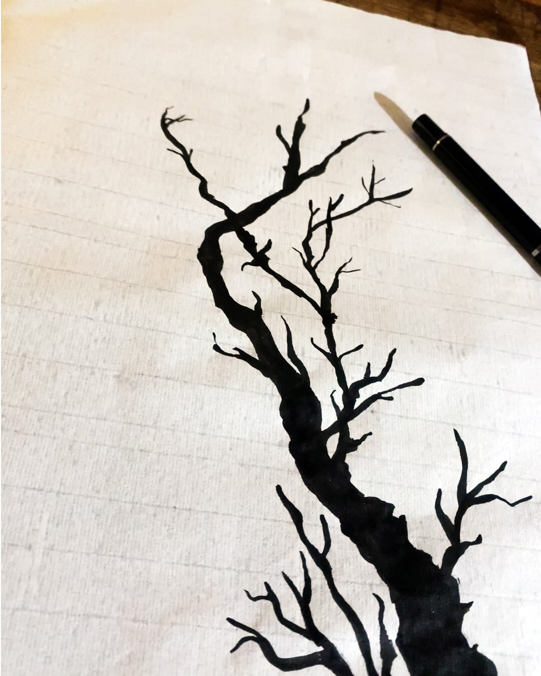 India Ink Tree