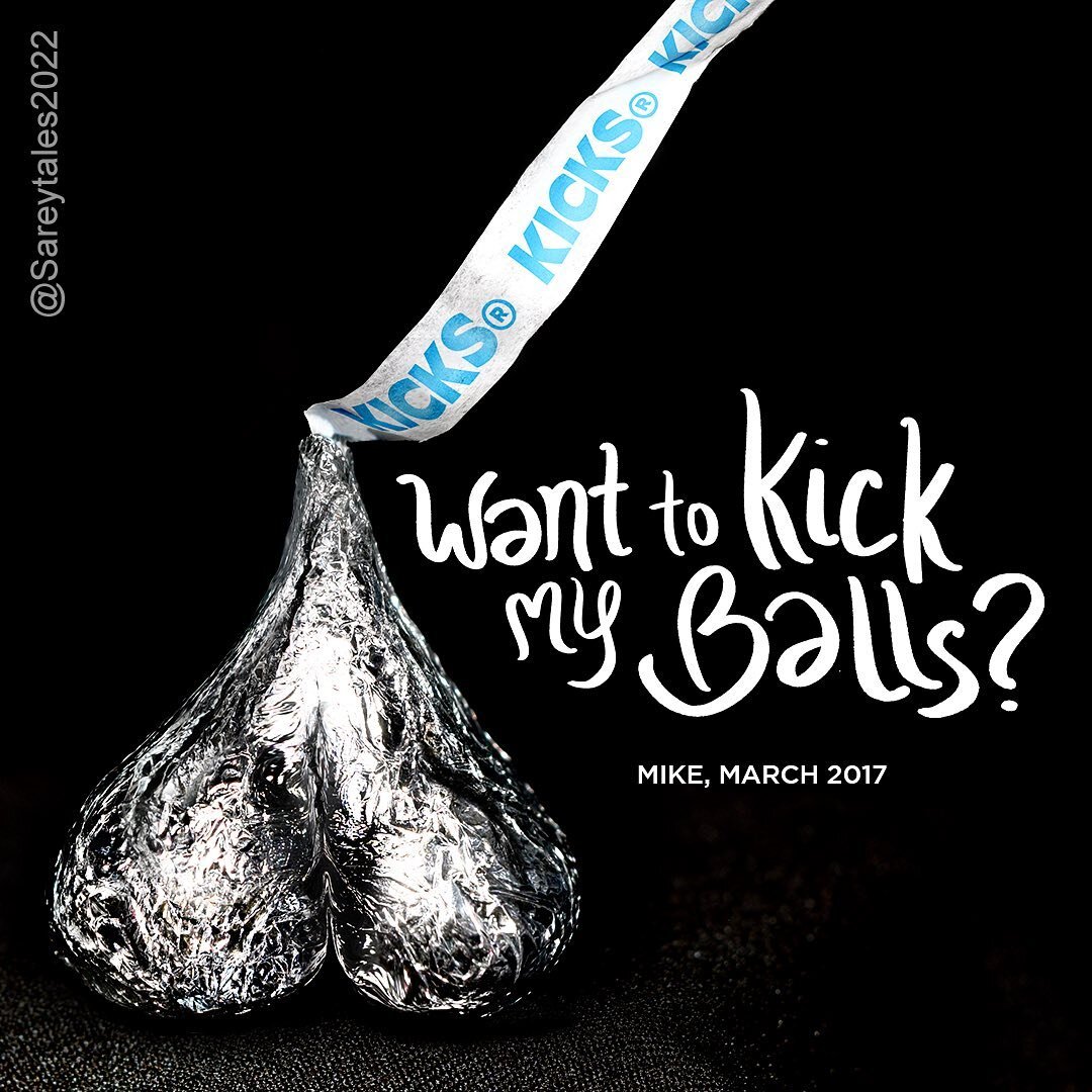 𝙃𝙚𝙧𝙨𝙝𝙚𝙮 𝙆𝙞𝙘𝙠𝙨 &reg;
(Polymer Clay, Hershey Chocolate Kisses Wrappers, Digital Illustration + Hand Lettering, 2023 @sareytales).
.
&ldquo;Want to kick my balls?&rdquo; He asked 😵&zwj;💫
.
One of my submission for DSXXIII @dirtyshowdetroit