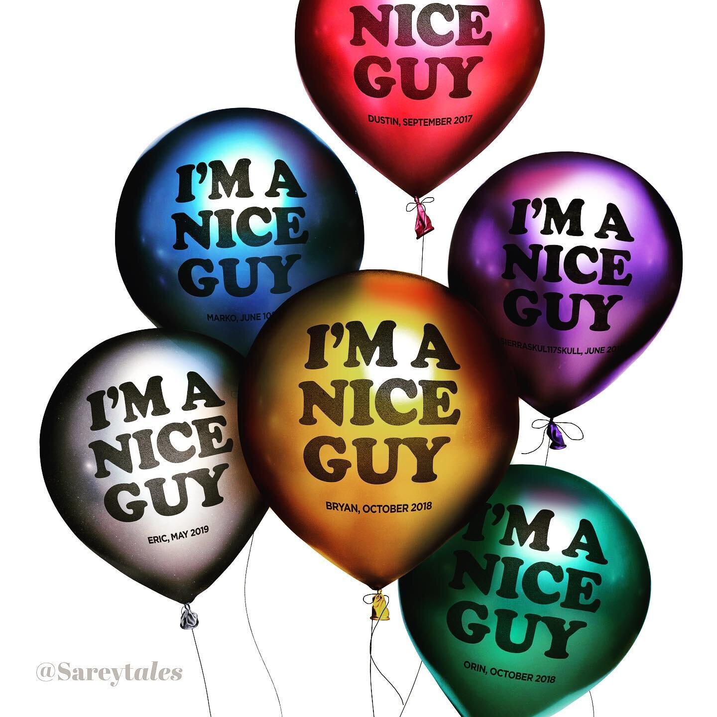 #tbt to one of my faves from 2019: &ldquo;Hot Air 3: The Nice Guy Parade&rdquo; 🎈🎈🎈💨 How many times has a self-proclaimed &ldquo;nice guy&rdquo; popped like a bullshit balloon after not getting his way? 🙋🏻&zwj;♀️🙋🏼&zwj;♀️🙋🏽&zwj;♀️🙋🏾&zwj;♀