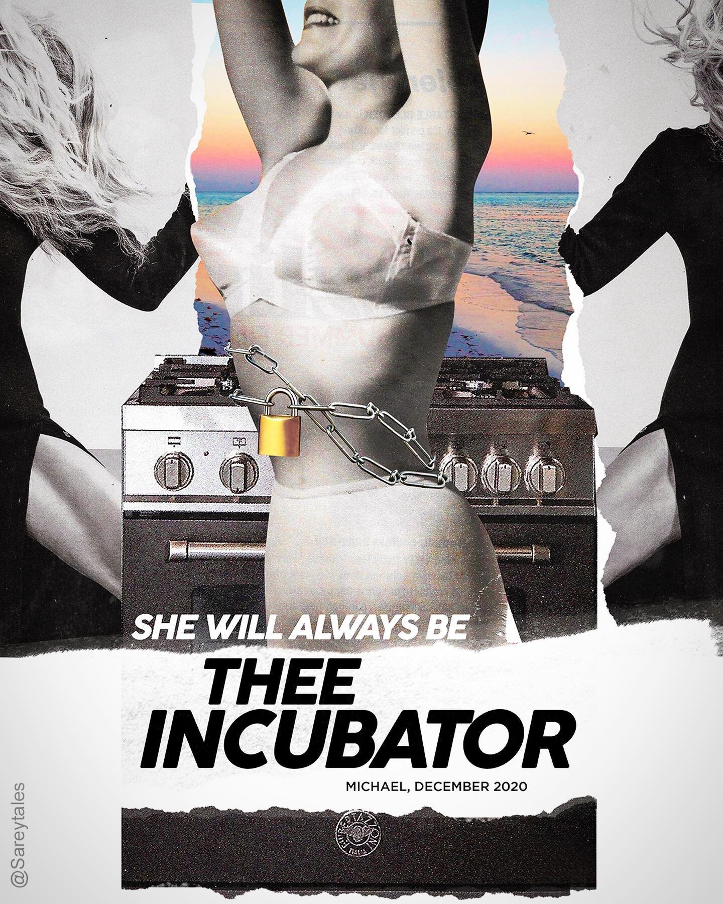 &ldquo;Woman Series: Model 3 / Thee Incubator&rdquo; ⏲🤰🏻Digital collage using photos sourced from various magazines / digital illustration / @sareytales 2021)
.
This work was originally shared in August, 2021. I will continue to reshare old work as