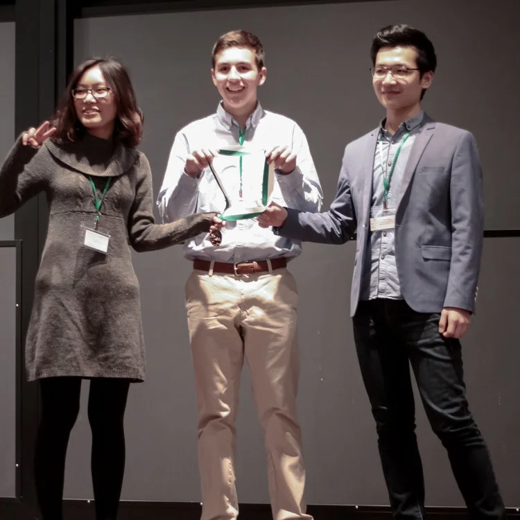 3rd Place Renewable Roadblocks ZIYU WANG, ALEXANDER BARRETT, ANDY PANG Moorestown Friends School The "Curvature-Driven Motion" Team placed with their presentation on hydroelectric power. Check out their winning presentation here!