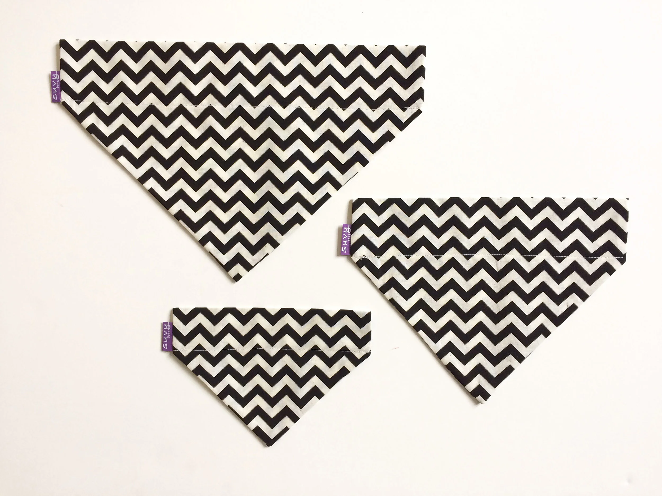 Small, medium and large. Roxie's print.