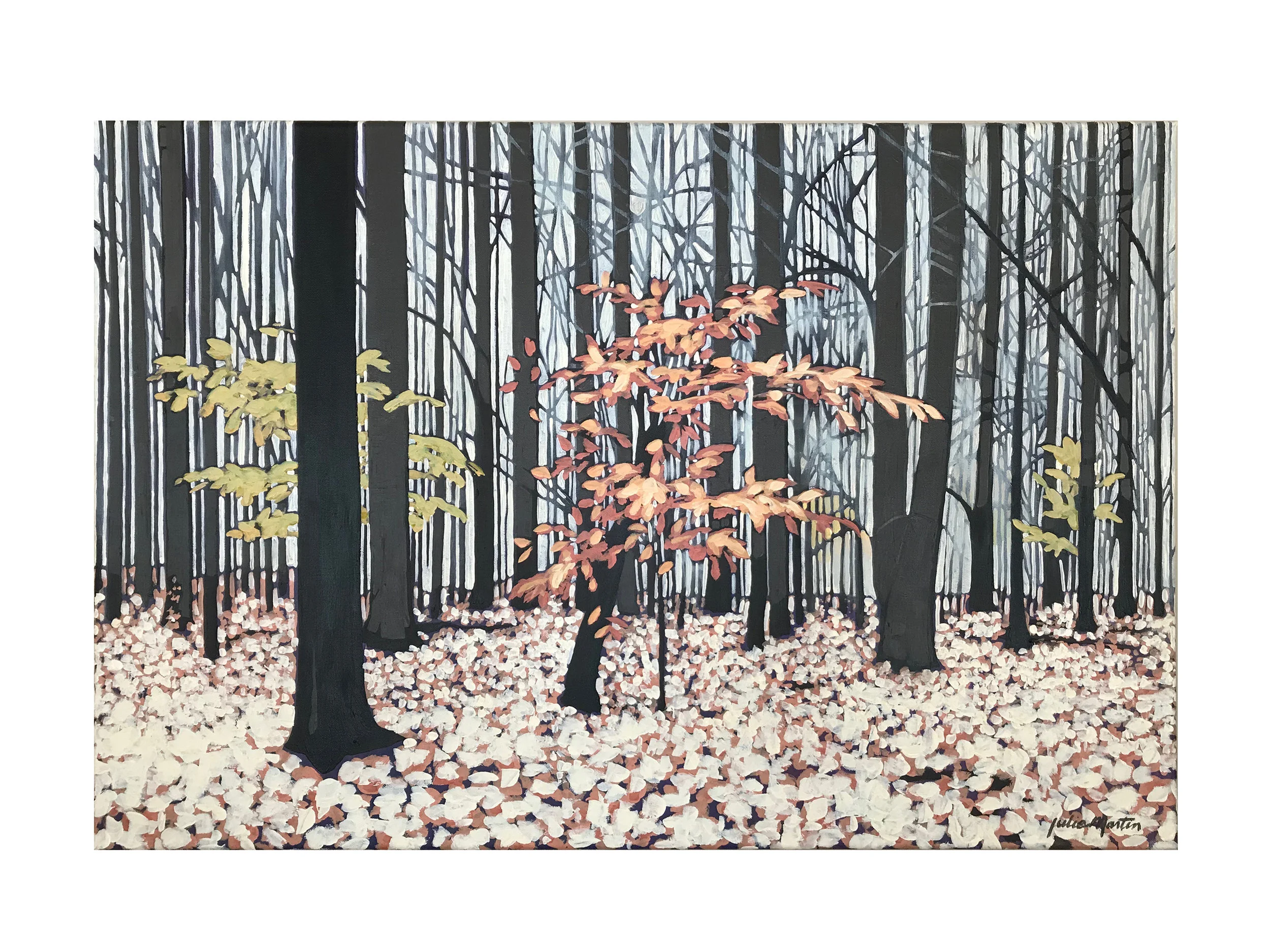 The Woods Behind My House • Acrylic on canvas • “24” x 36”