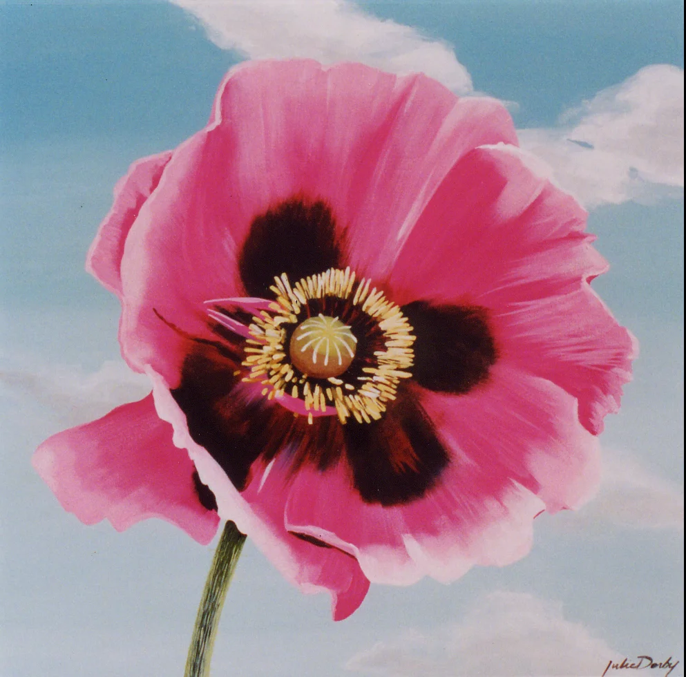 Big Sky Poppy • Acrylic on Canvas • 24” x 24”