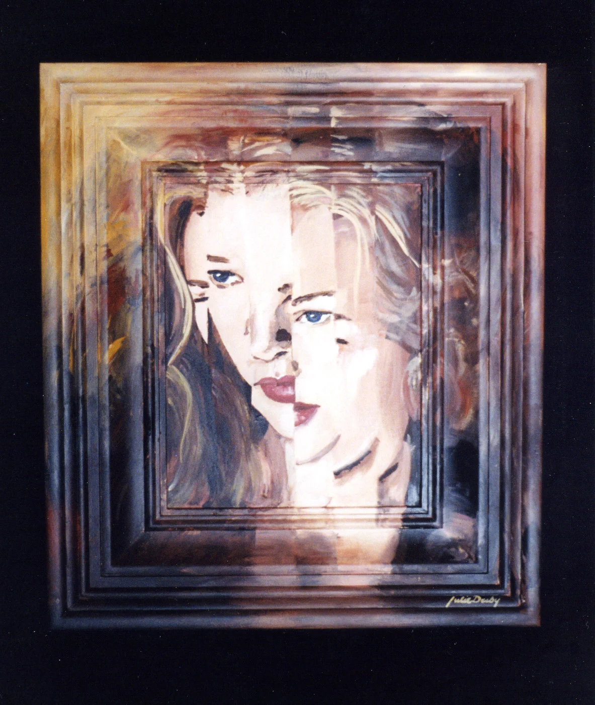 Just Pretty • Acrylic on canvas panel and frame • 24” x 20”