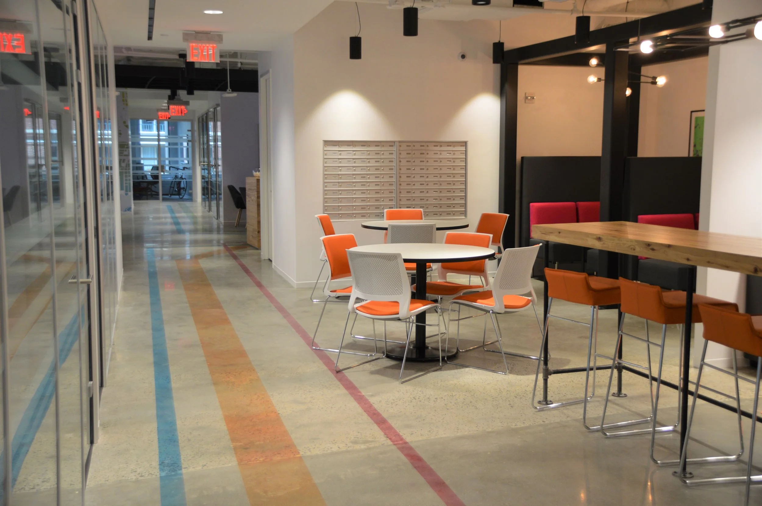 Polished Concrete Break Room