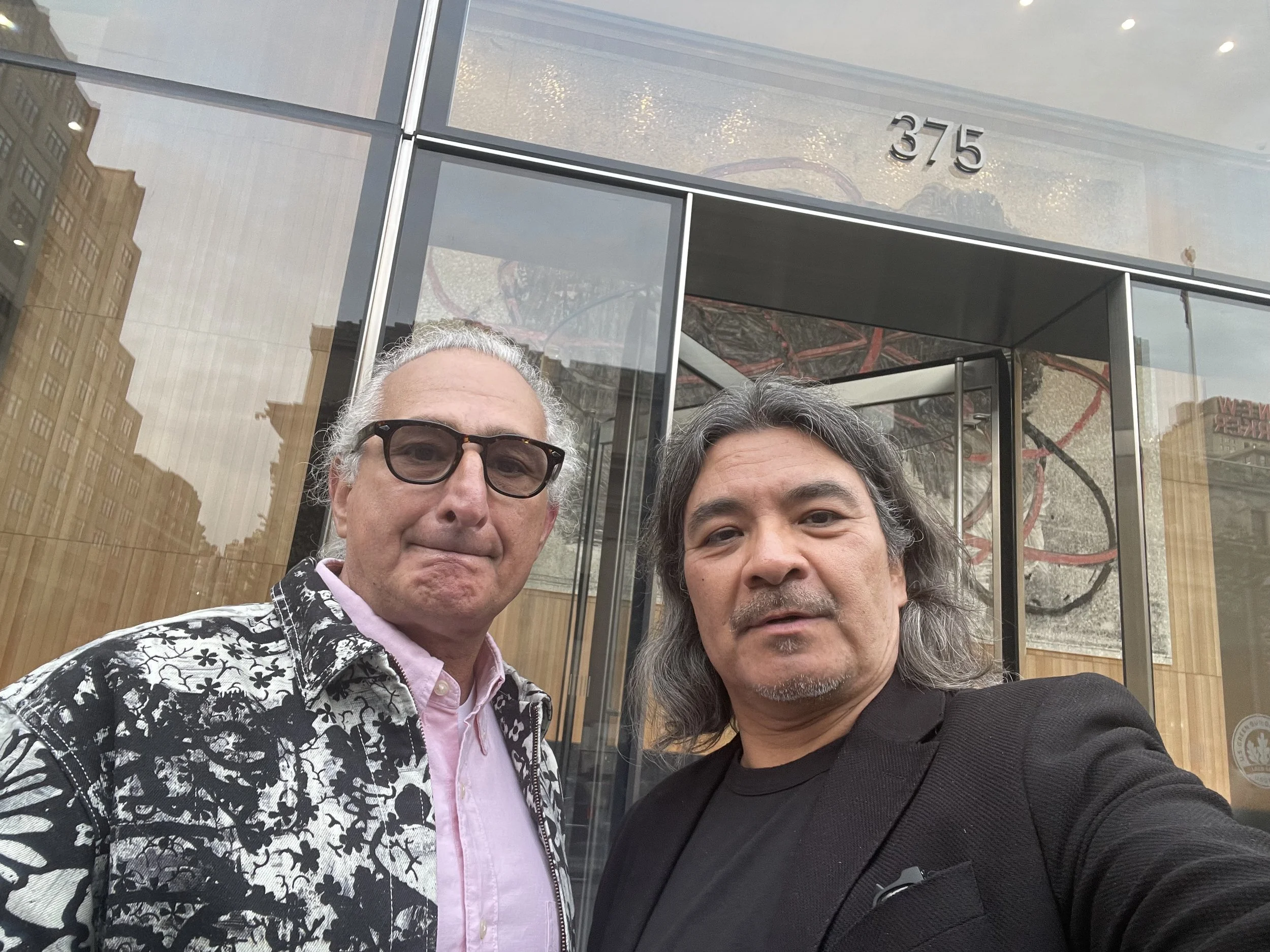 With Christopher Wool at 2 Manhattan West, NYC (2024)