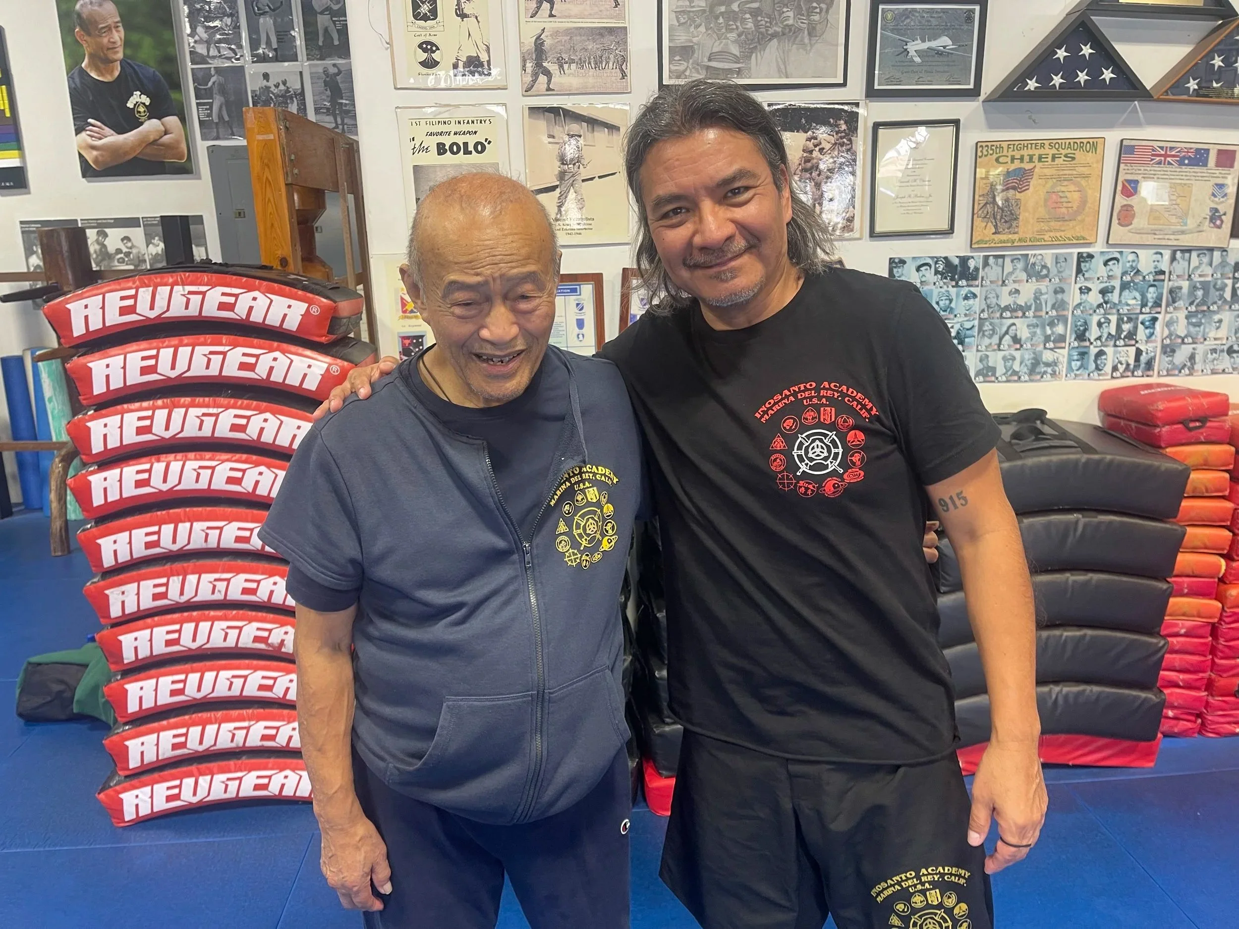  With Magulang Na Guro, Dan Inosanto. Fall 2025, Inosanto Academy of Martial Arts, Marina del Rey.  