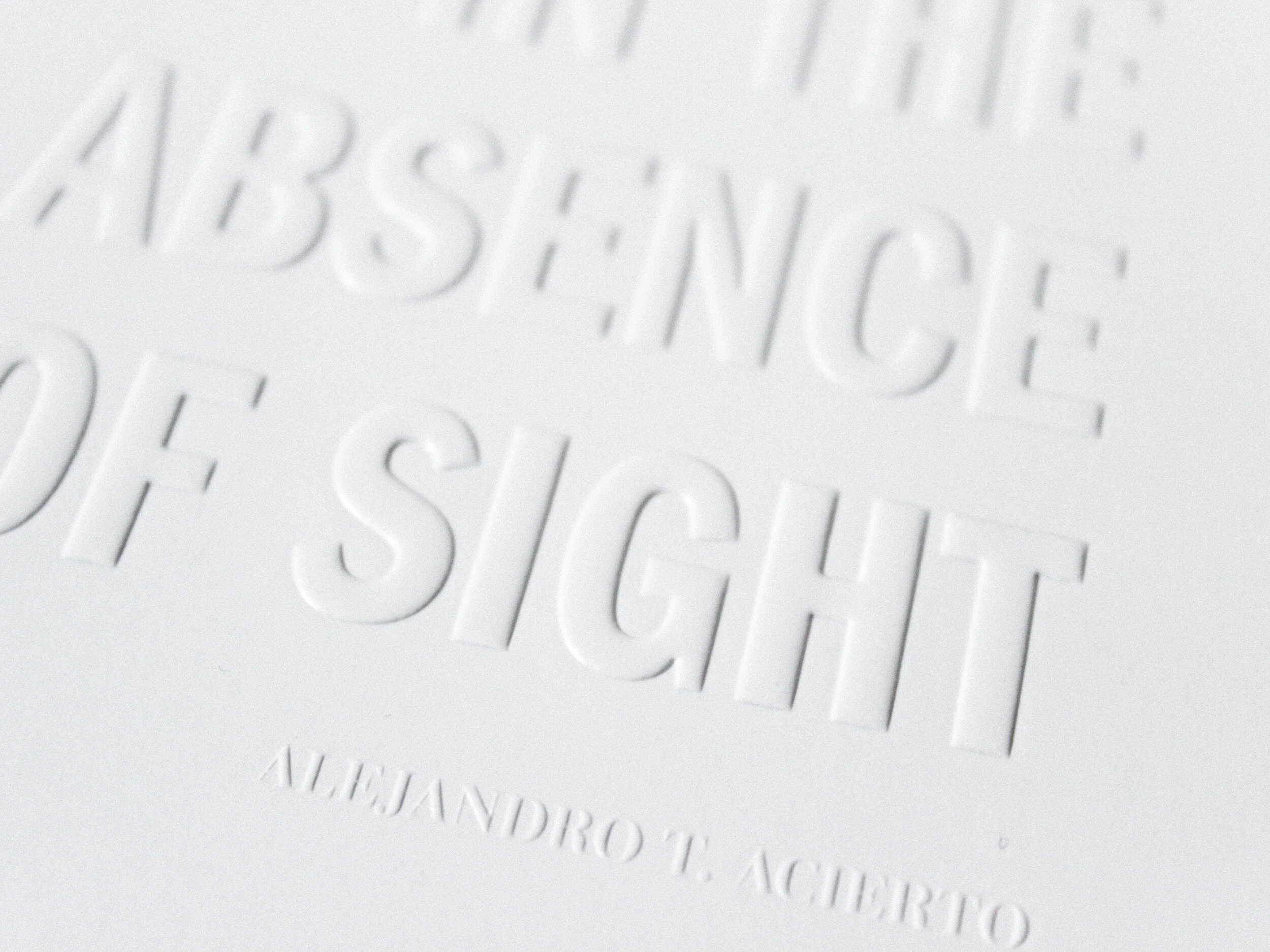 In the Absence of Sight