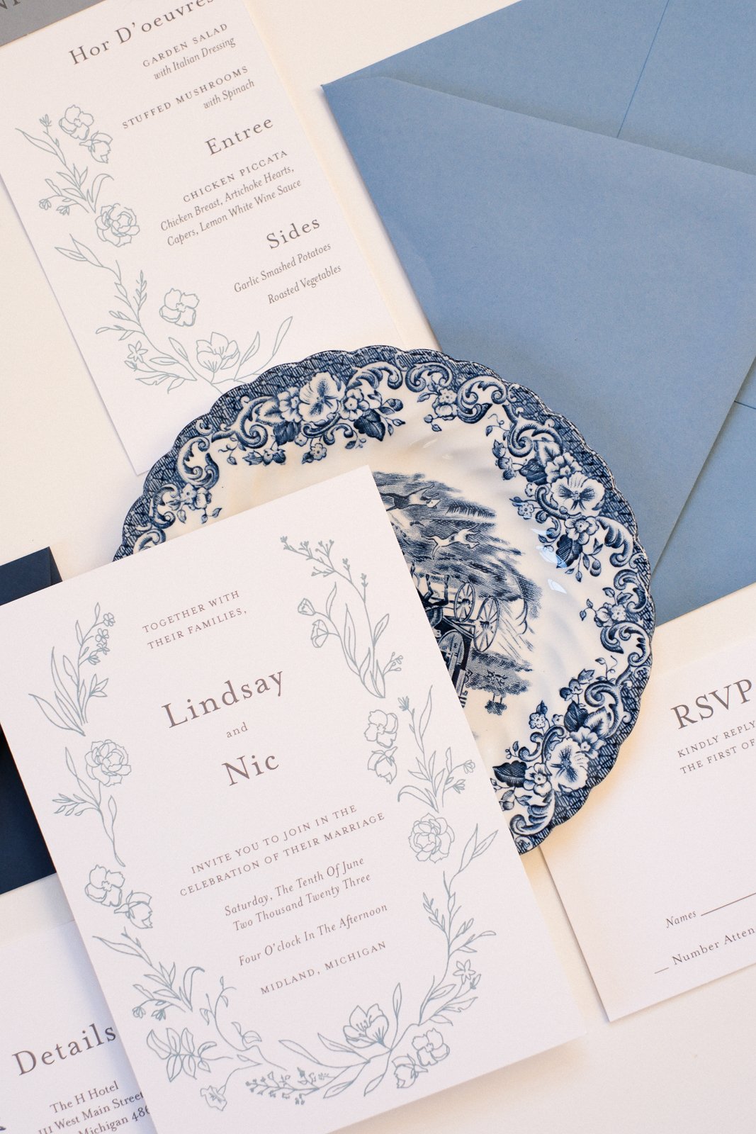 Shades of Blue Garden Crest Semi Custom Suite