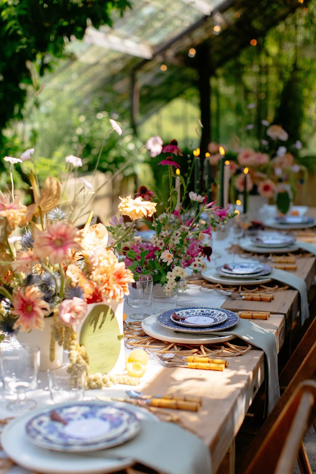 Lush &amp; Colorful Vintage Inspired Elopement | Glass House Community