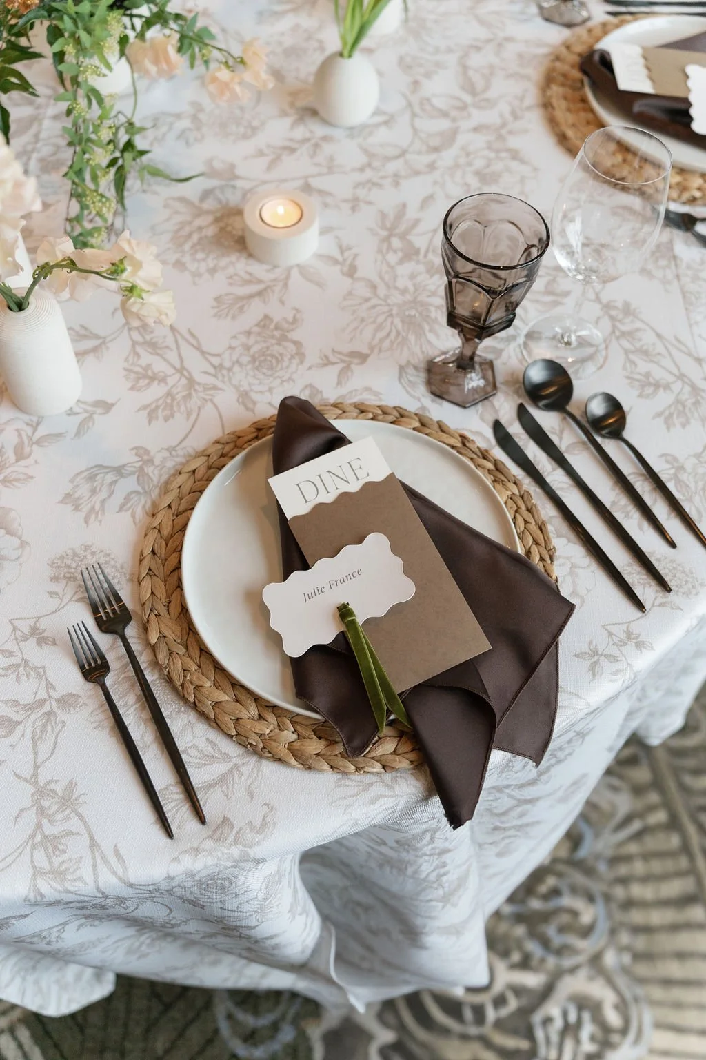 Shades of Mocha, Floral + Greenery Inspired Wedding