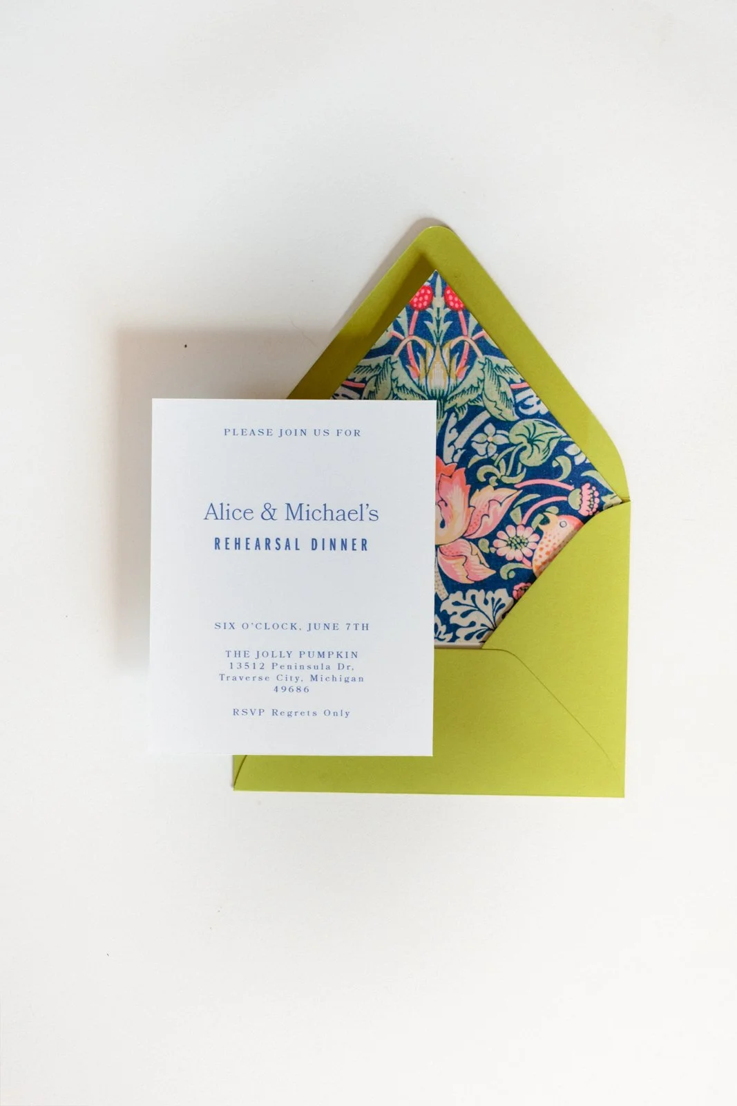 Stella | Rehearsal Dinner Invitation Card