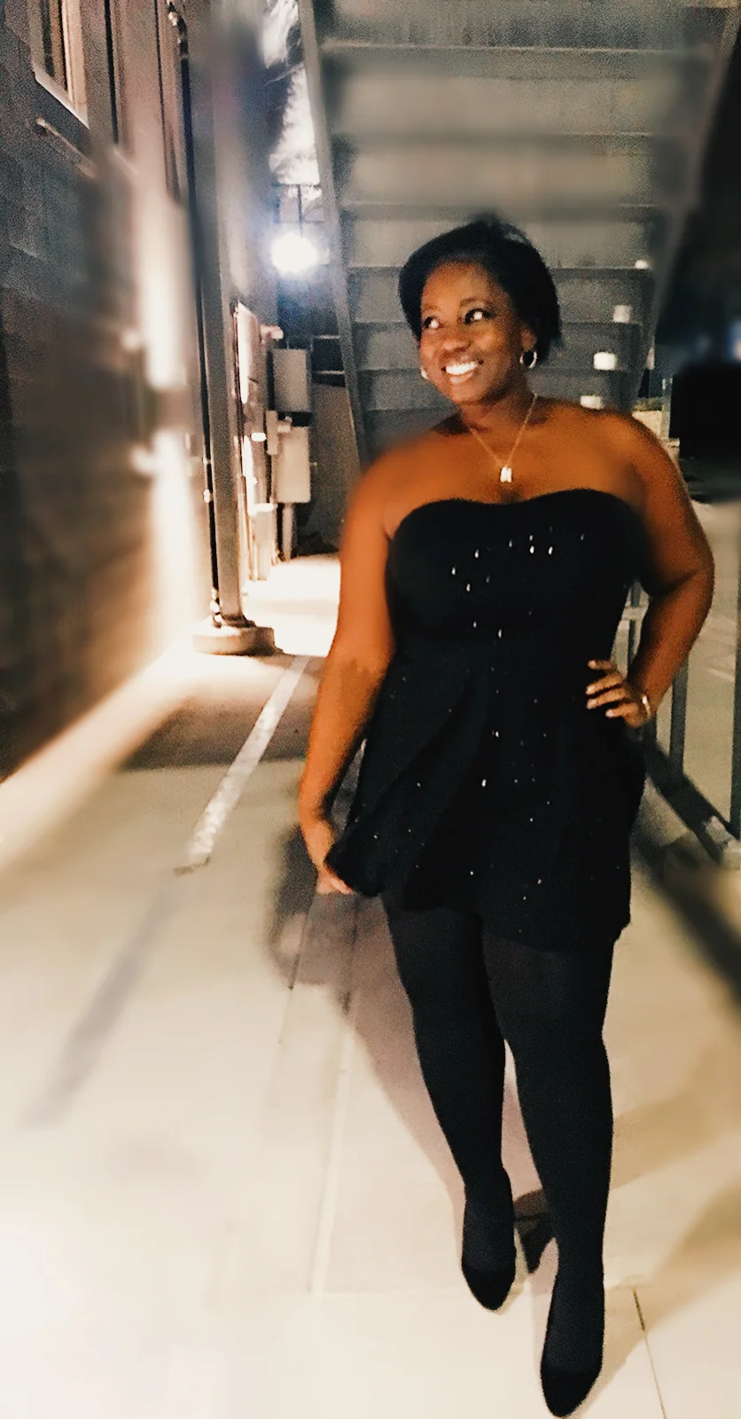 Little Black (glitter) Party Dress! 