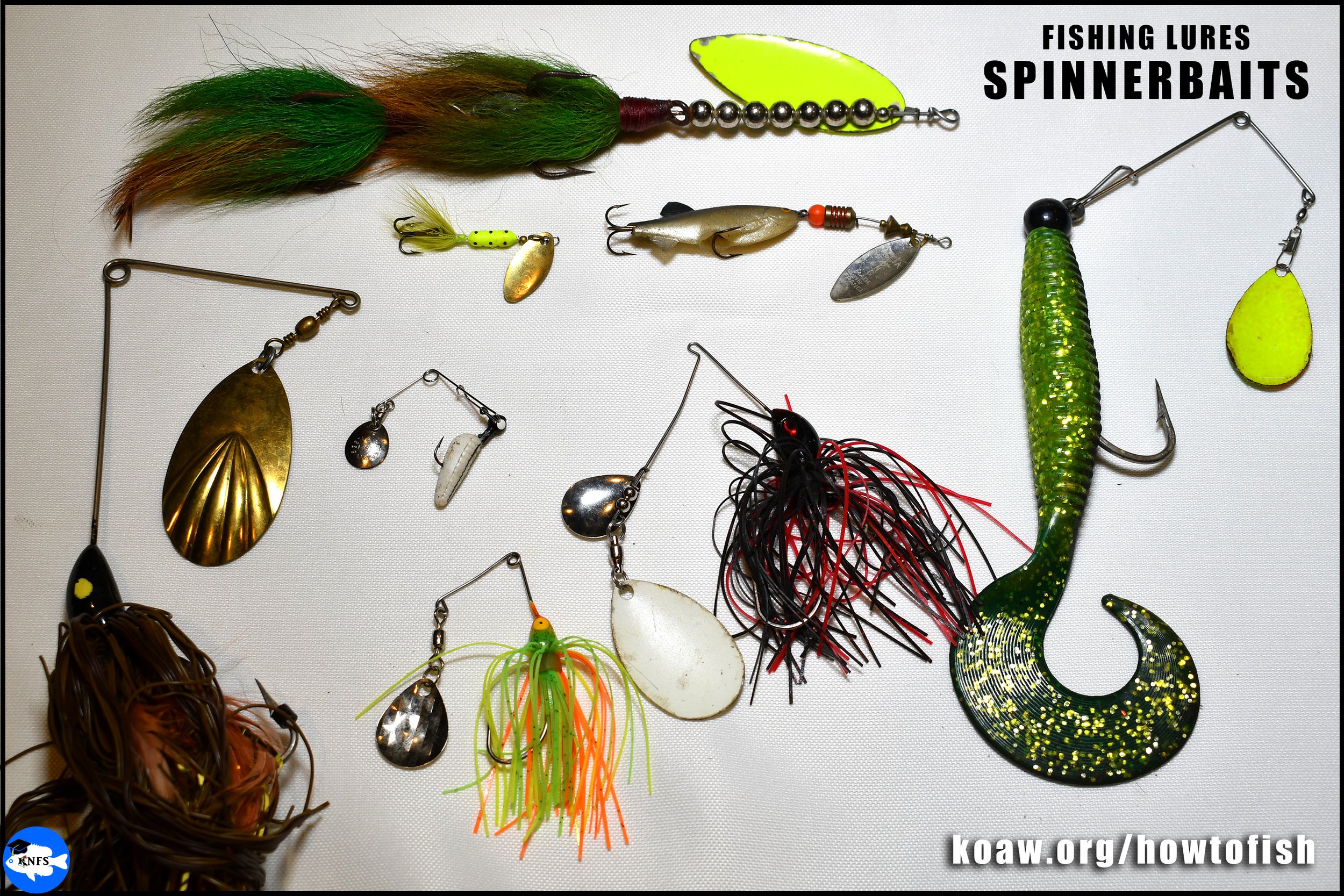 Spinnerbaits come in a variety of forms.