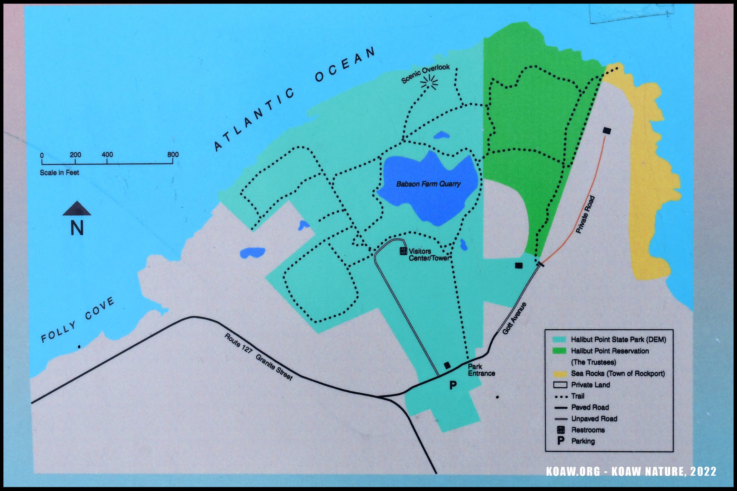 Map of Halibut Point State Park
